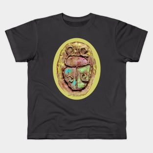 HE bug on yellow oval Kids T-Shirt